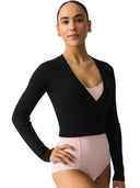 Ribbed Knit Wrap Sweater