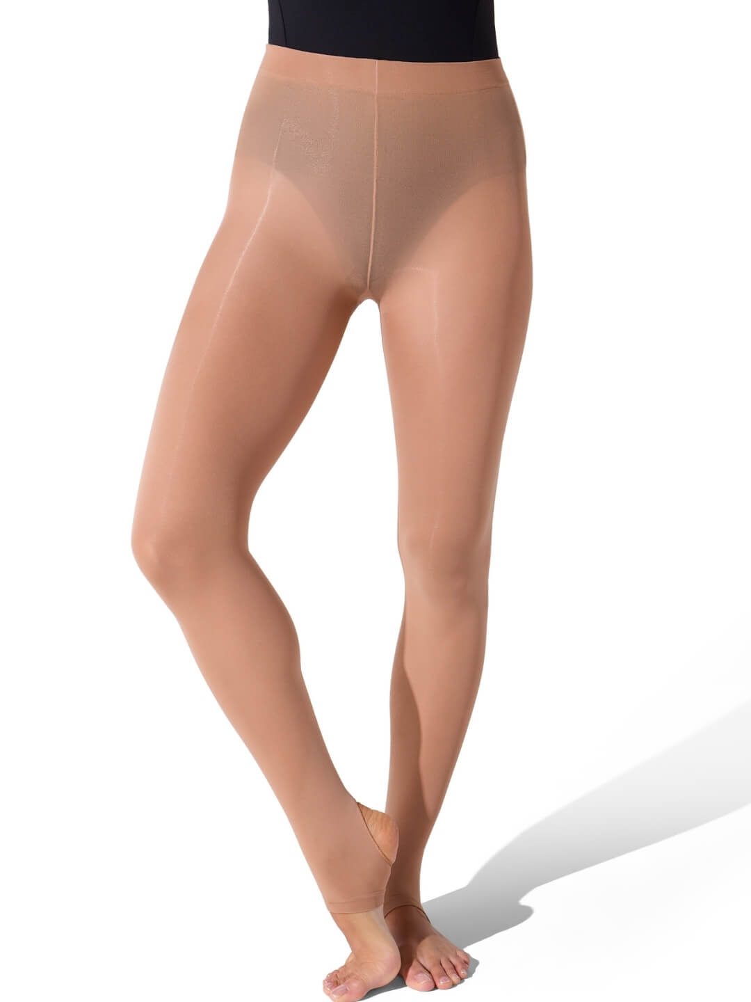 Ultra Soft Self Knit Waistband Stirrup Tight - Girls