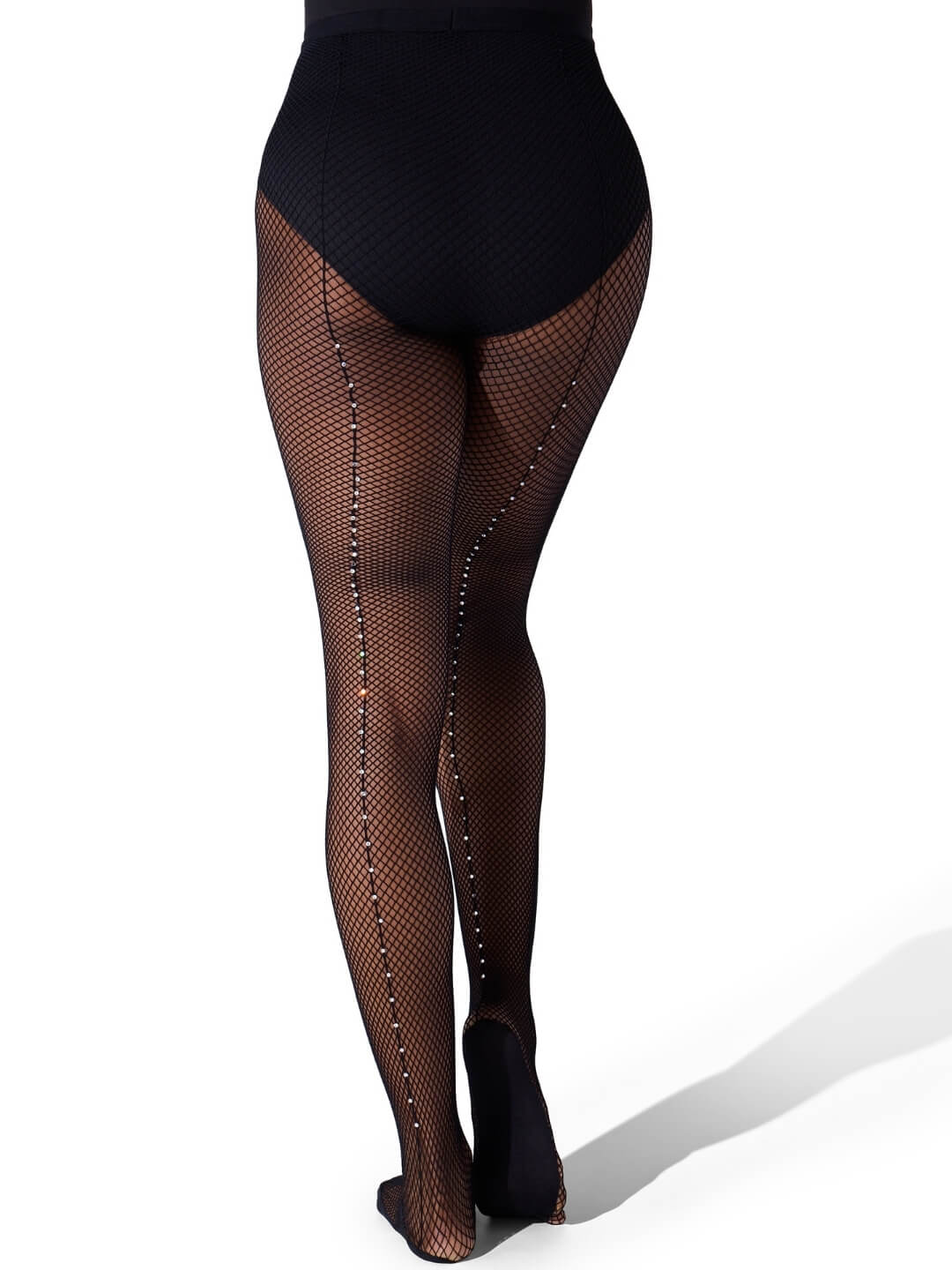 Professional Rhinestone Fishnet Tight