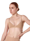 Deep Neck Clear Back Bra