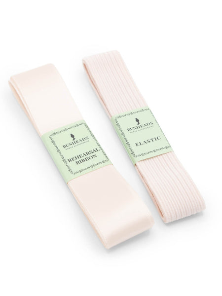 Bunheads® Rehearsal Ribbon & Elastic Cut for Pointe Shoes | Capezio®