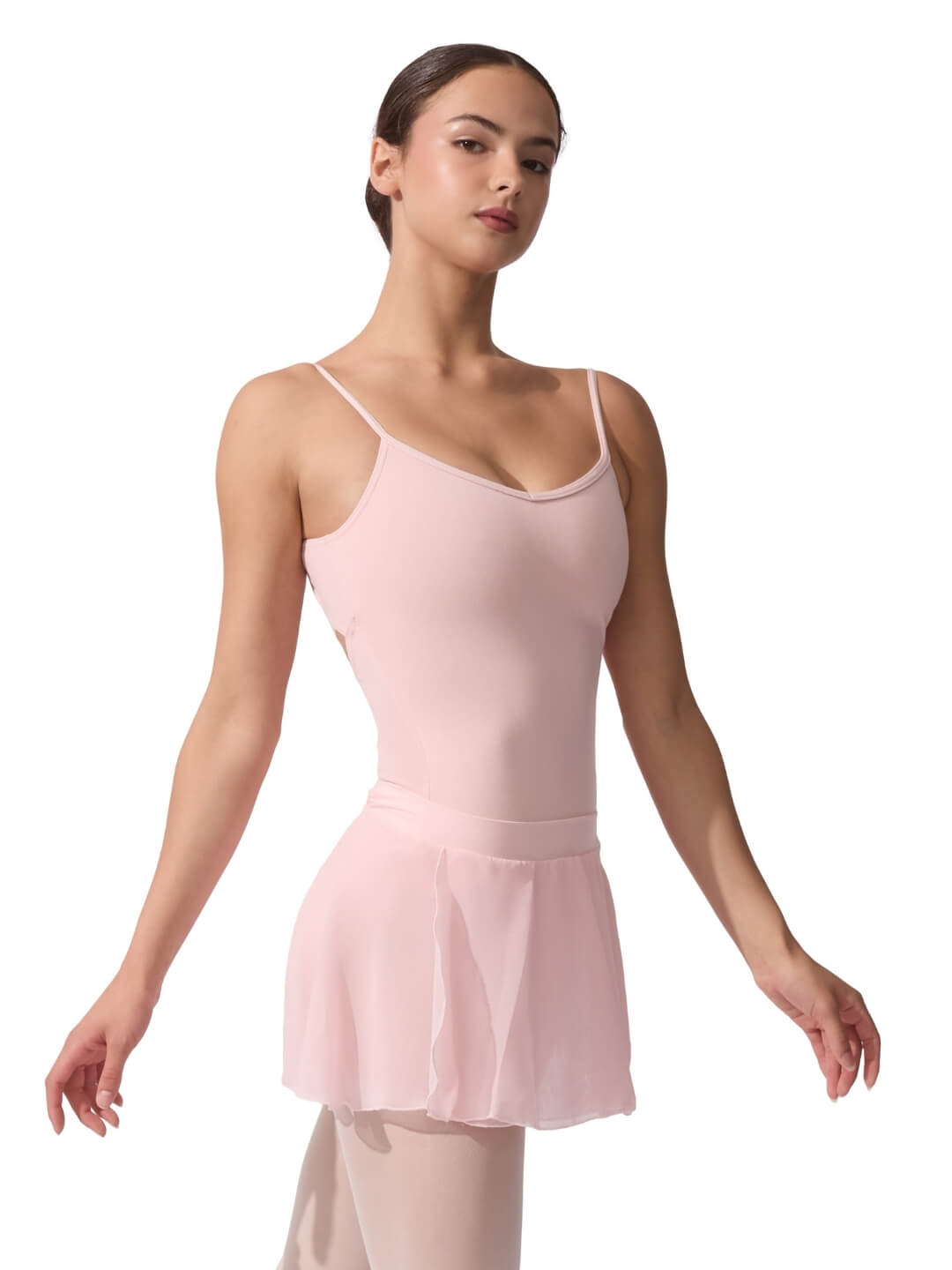 V-Neck Cami Leotard with Criss-Cross Lower Back | Capezio®
