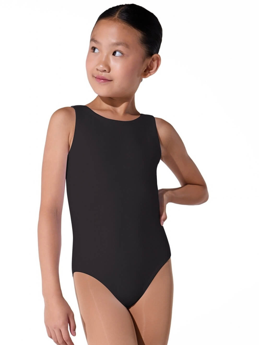 High-Neck Tank Leotard - Girls
