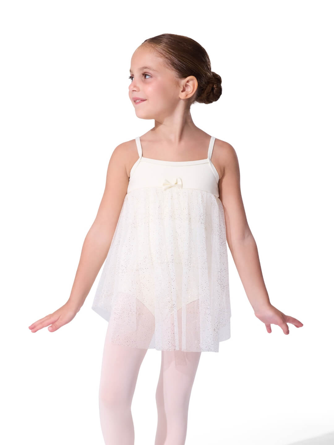 Capezio Girl's Baby Doll Ballet Dress Glitter