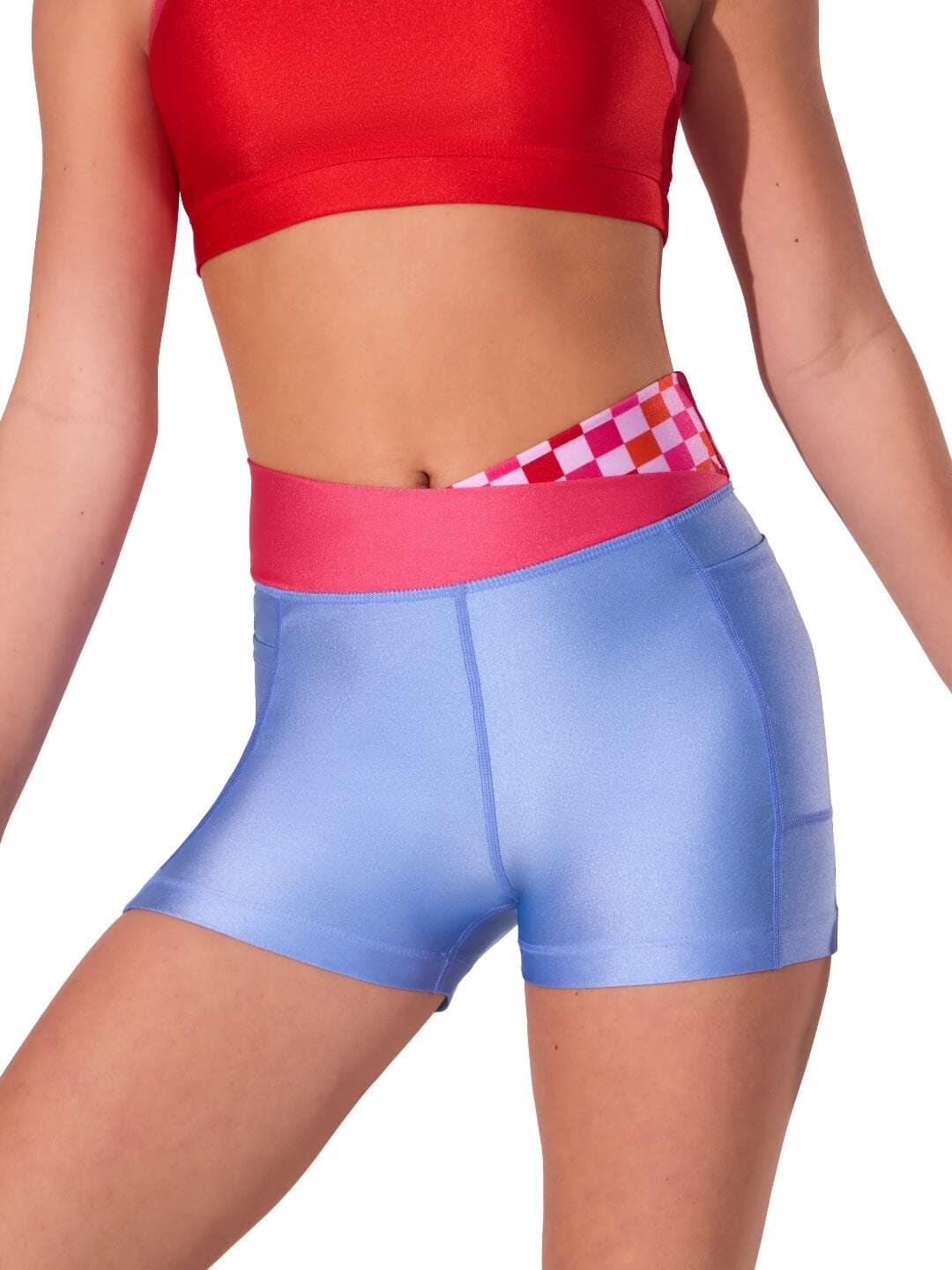 Checked Fun Check Bike Short - Child