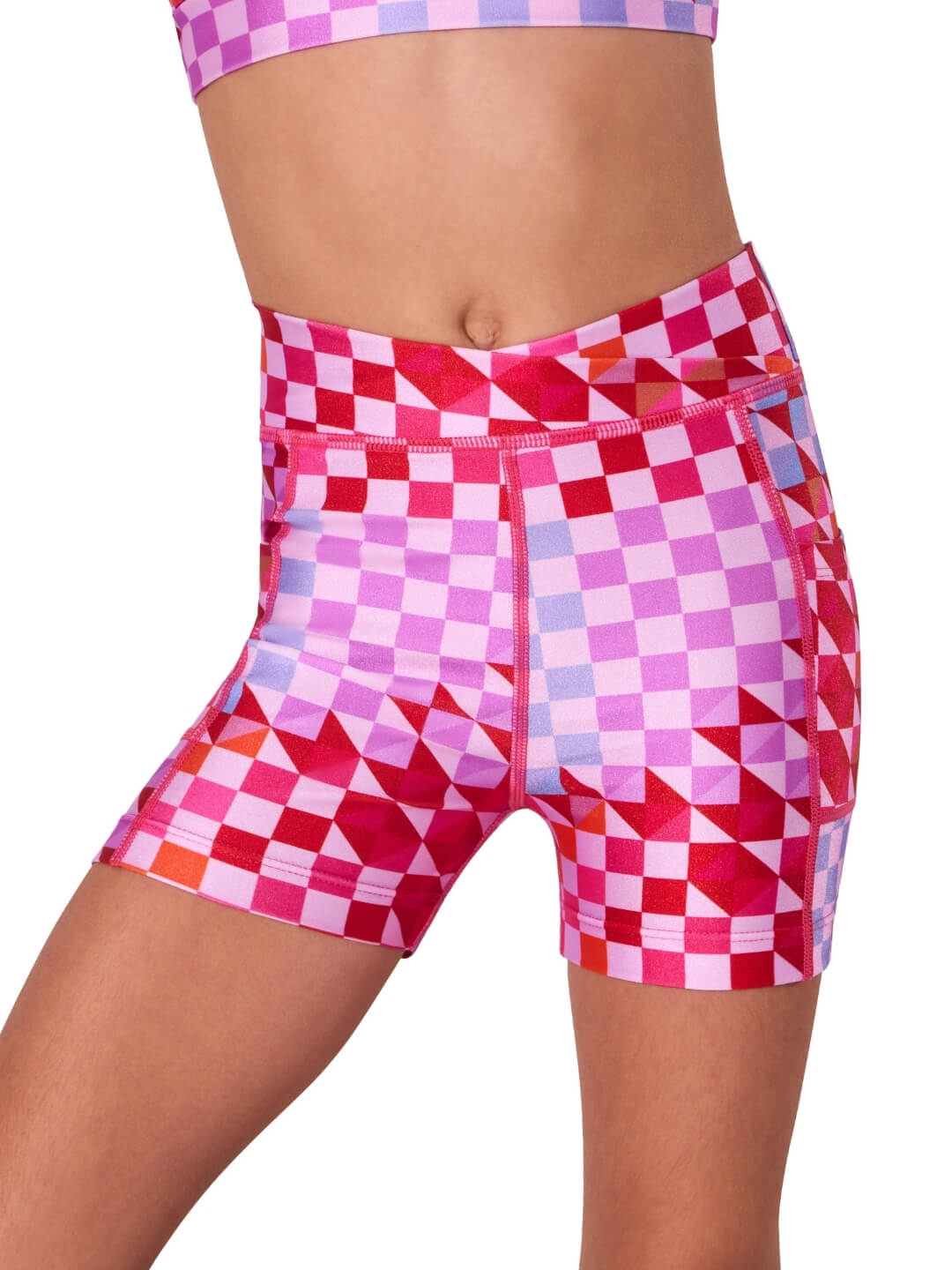 Checked Fun Check Bike Short - Child