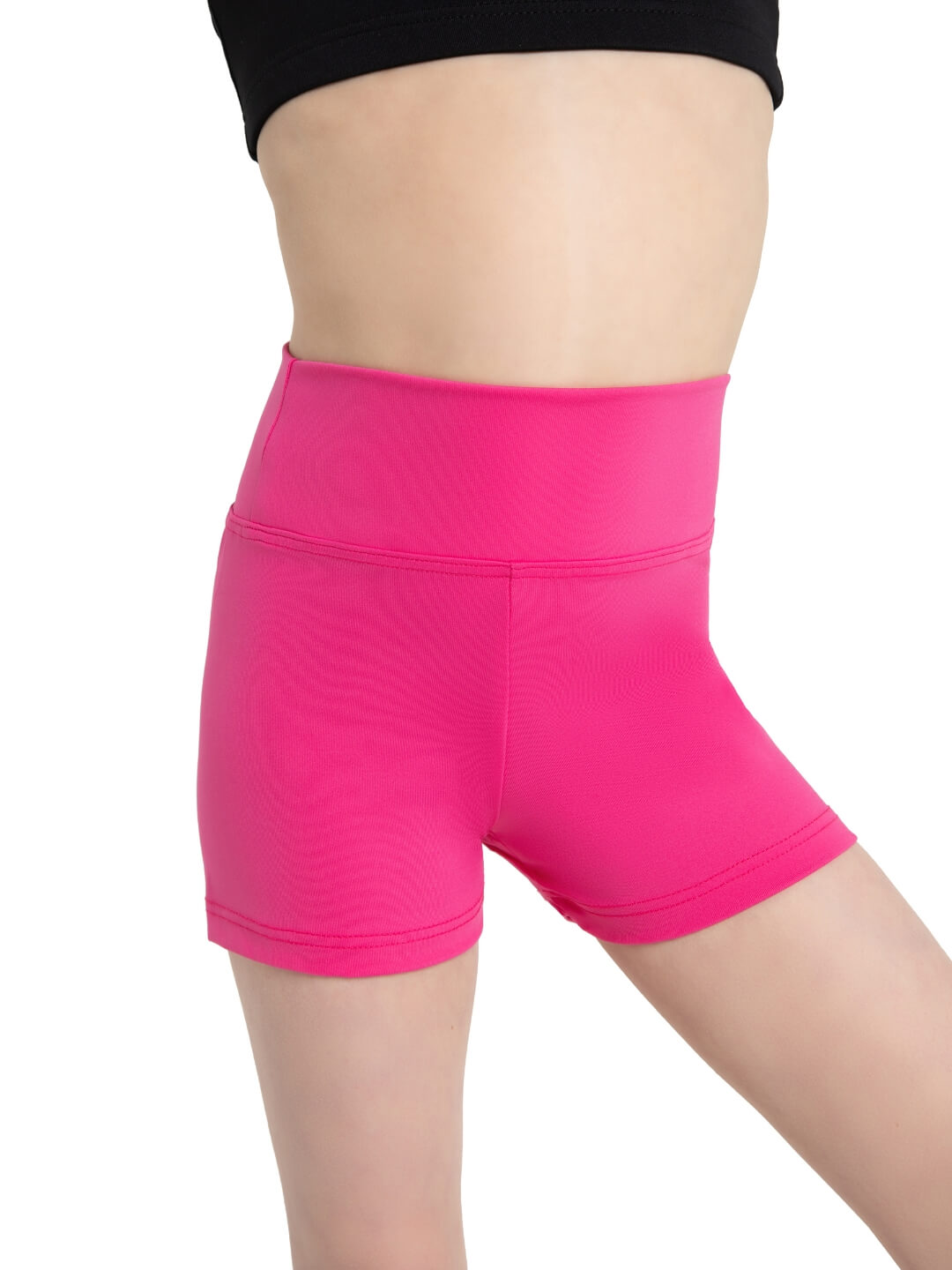 Children s High Waisted Short Worn High or Folded Down Capezio