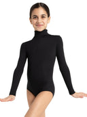 Long Sleeve Turtleneck Leotard w/ Snaps - Girls