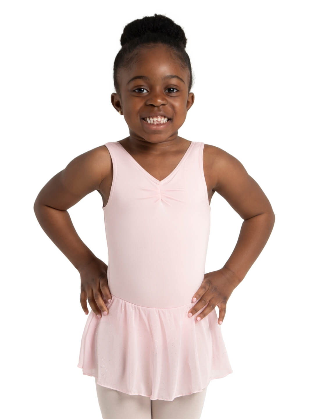 Capezio Girl's Pinch Front Tank Dress