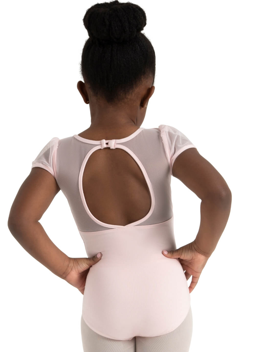 トップス Side open leotard puff-sleeve tops 61H+5usPgyL.jpg