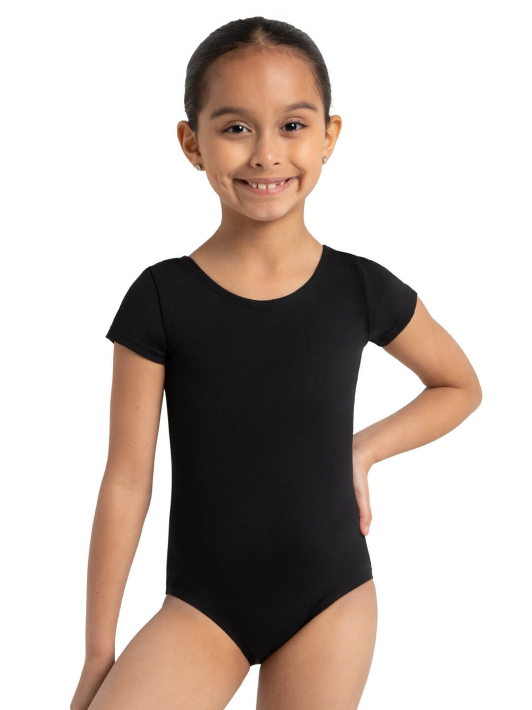 Team Basics Short Sleeve Leotard - Girls