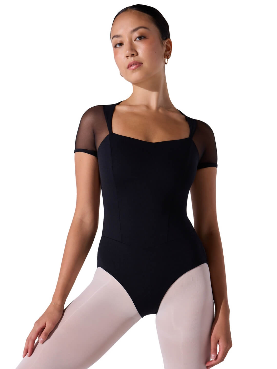 Soft Elegance Corset Short Sleeve Leotard