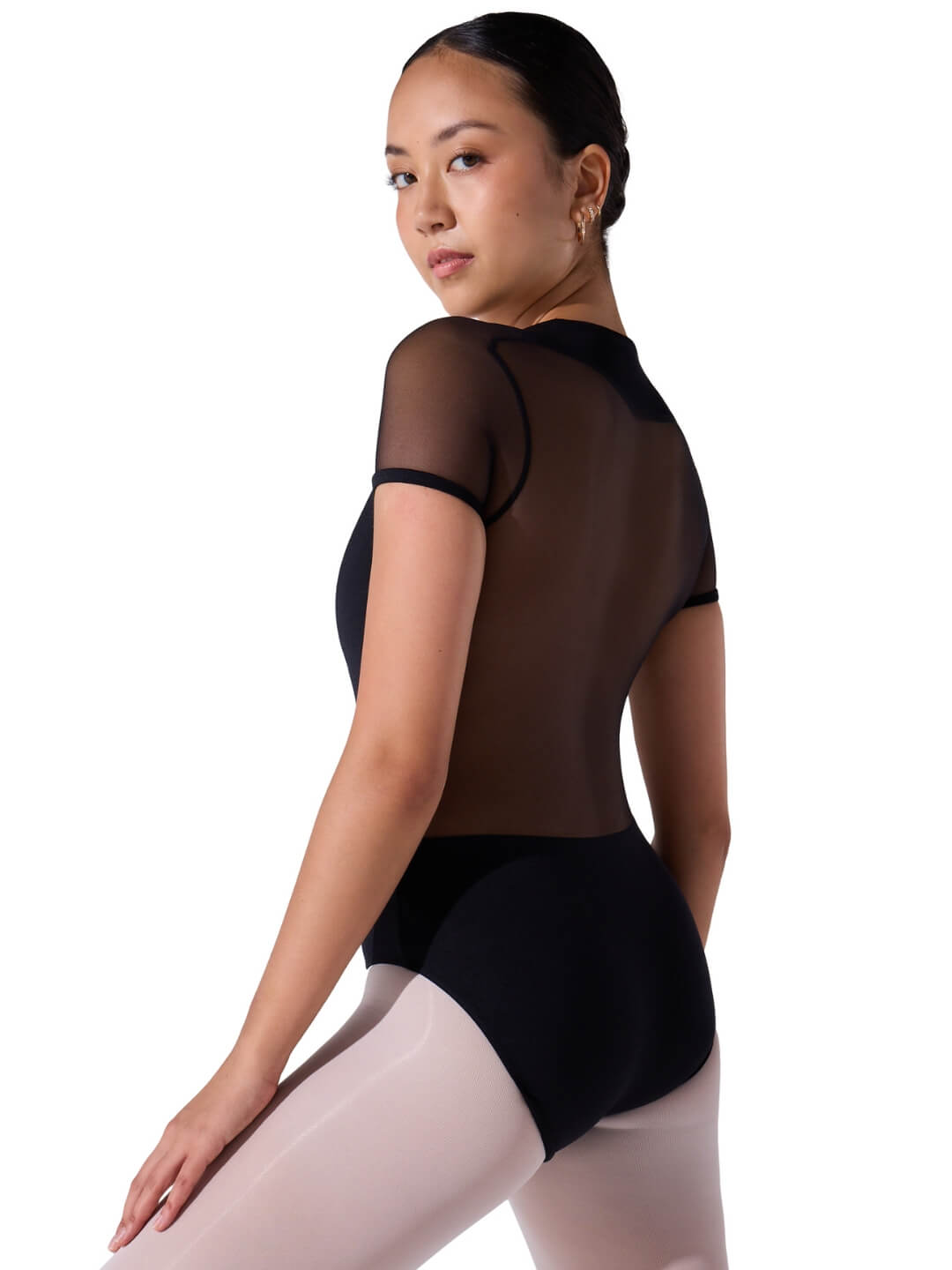 Soft Elegance Corset Short Sleeve Leotard