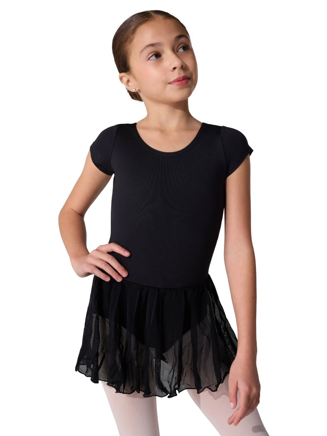 Capezio Studio Collection Short Sleeve Dress - Girls Child X-Large Children Dancewear Capezio Studio Collection Short Sleeve Dress - Girls Child X-Large Children Dancewear
