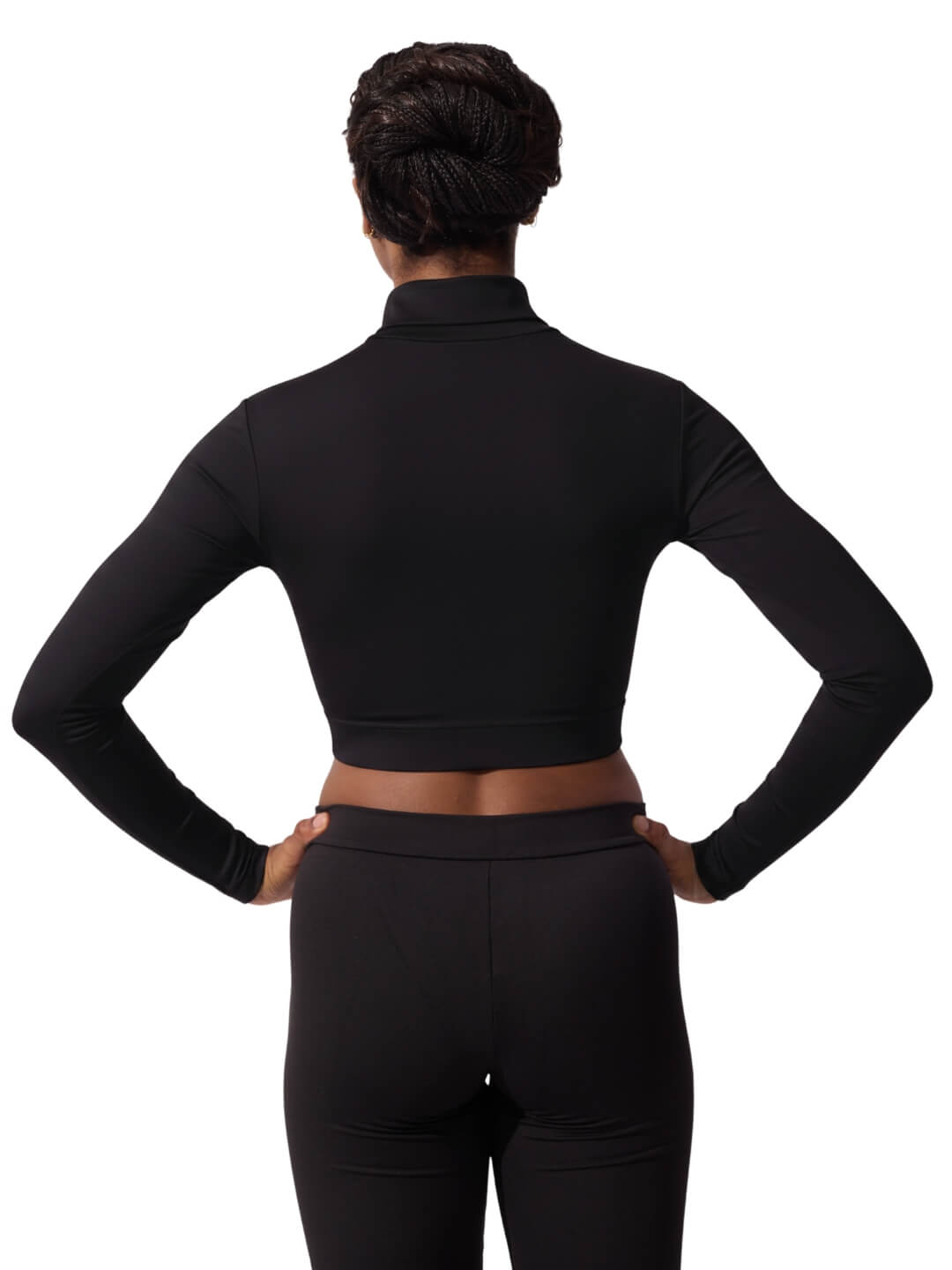 Turtle Neck Long Sleeve Crop Top | Capezio®