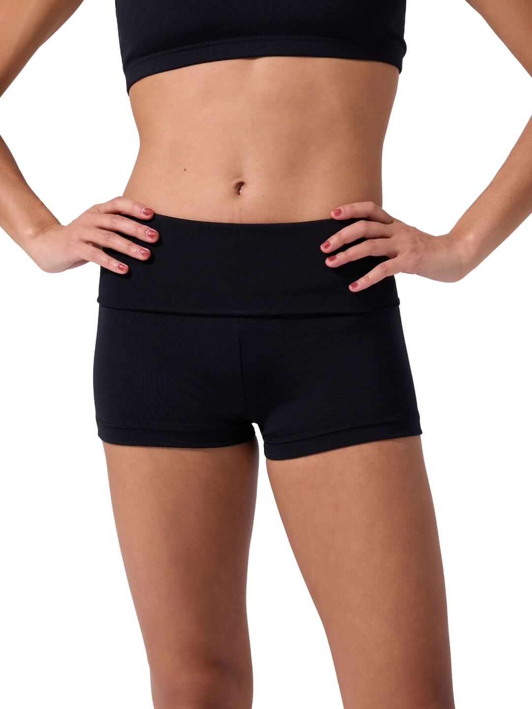 Team Basic Boyshort with Fold-Over Waistband | Capezio