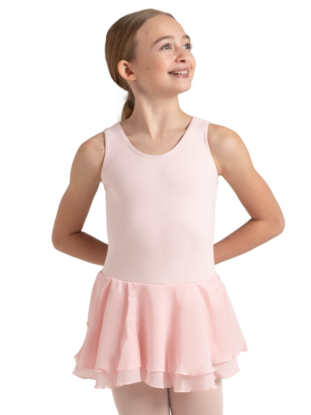 Children's Double Layer Skirt Tank Dress