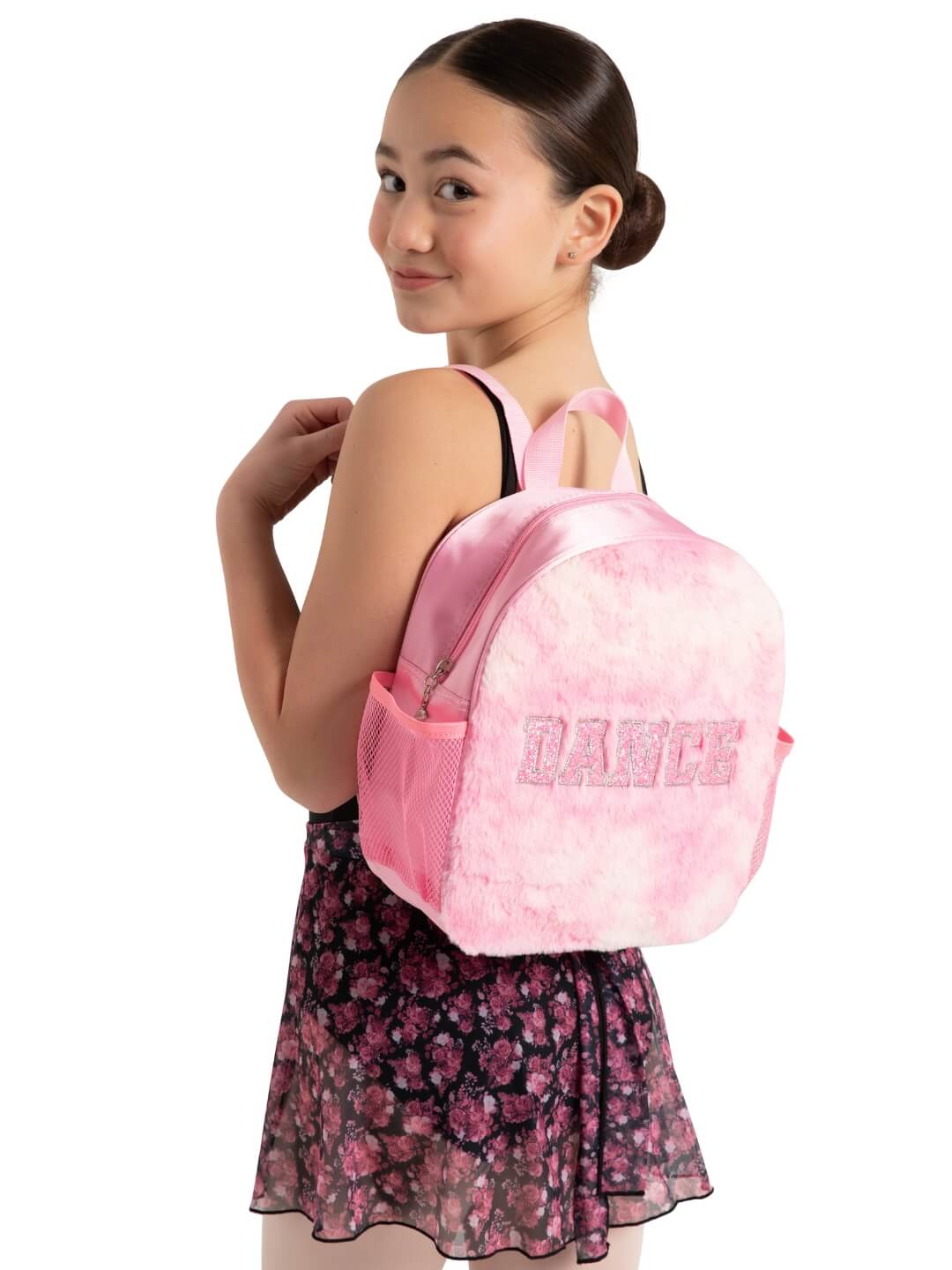 fur backpack mini Capezio B287 Faux Fur Dance Backpack