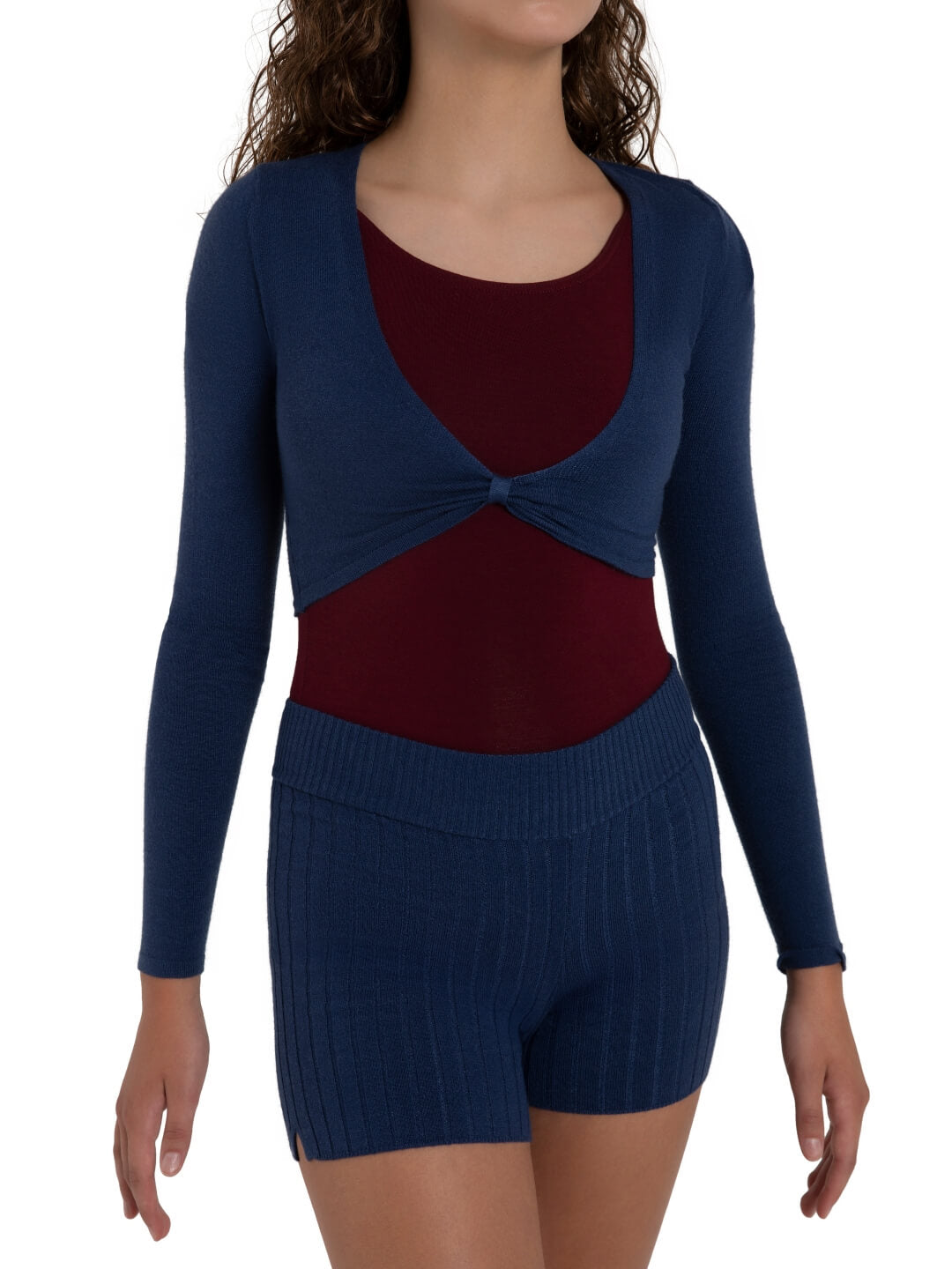 Harmonie Cropped Pinch Sweater