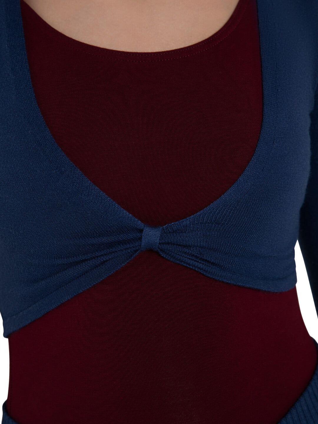 Harmonie Cropped Pinch Sweater
