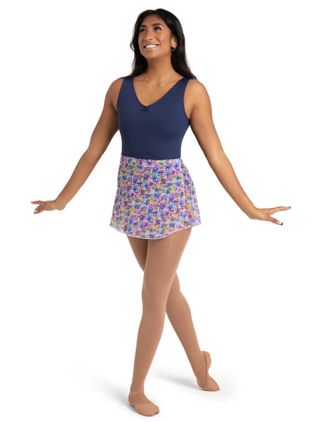 Capezio Le Jardin Printed Mesh Wrap Skirt | Capezio®
