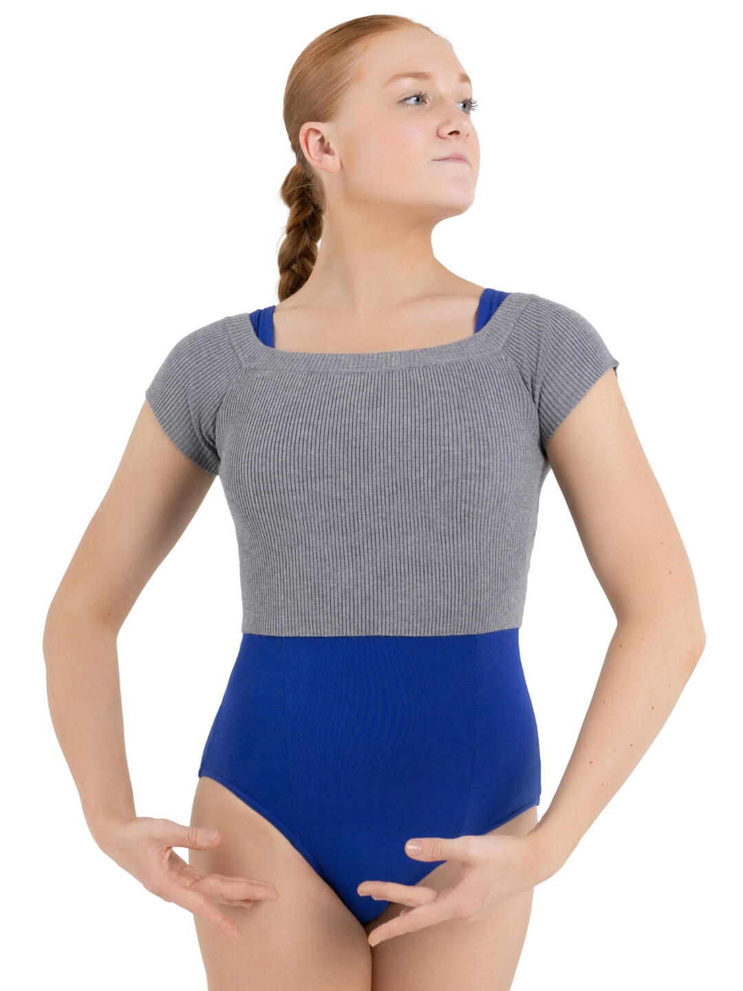 Ribbed Knit Cropped Sweater
