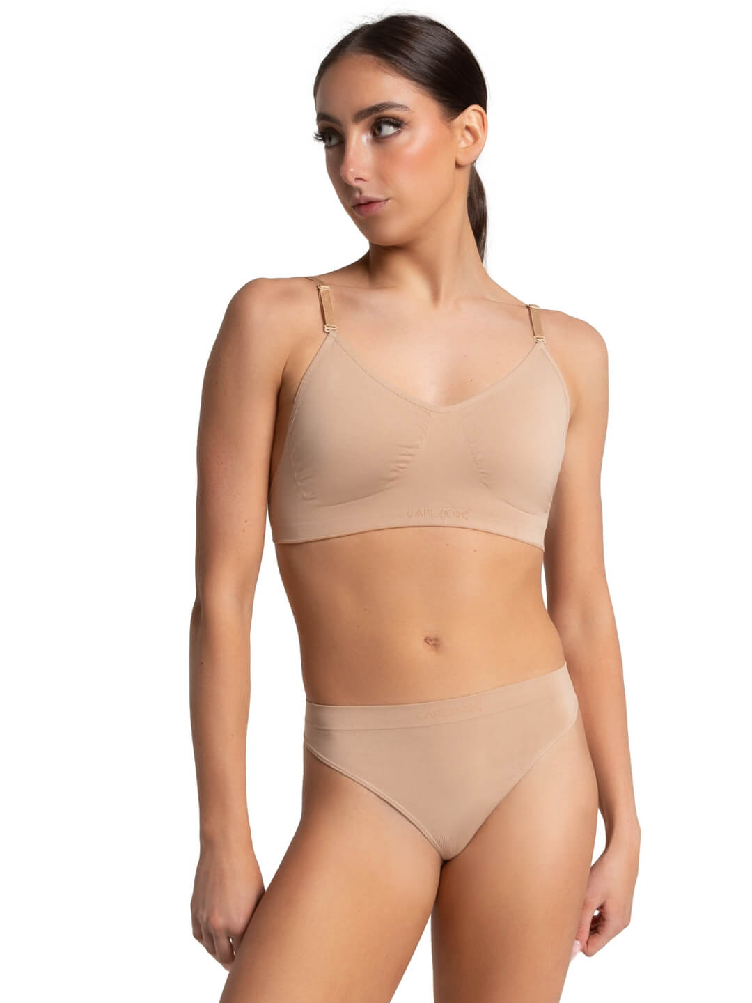 Clear sports bra top