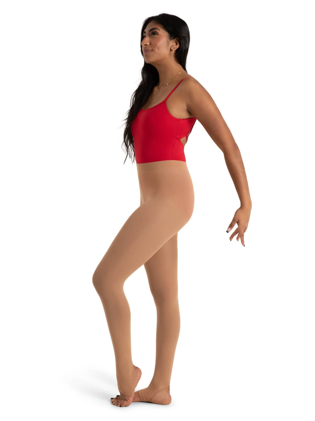 Self Knit Waist Stirrup Tight Wicks Moisture Capezio