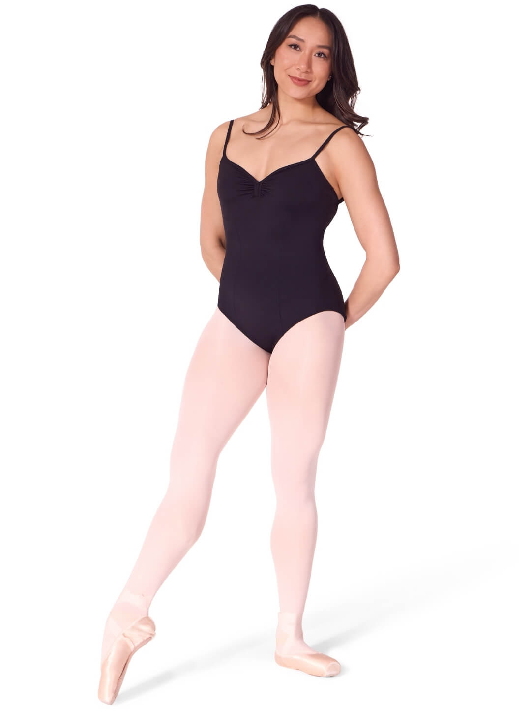 KISS THE CLUB frill bebe camisole ブラック Capezio Soft Elegance Camisole Leotard with Bratek2 | Capezio®