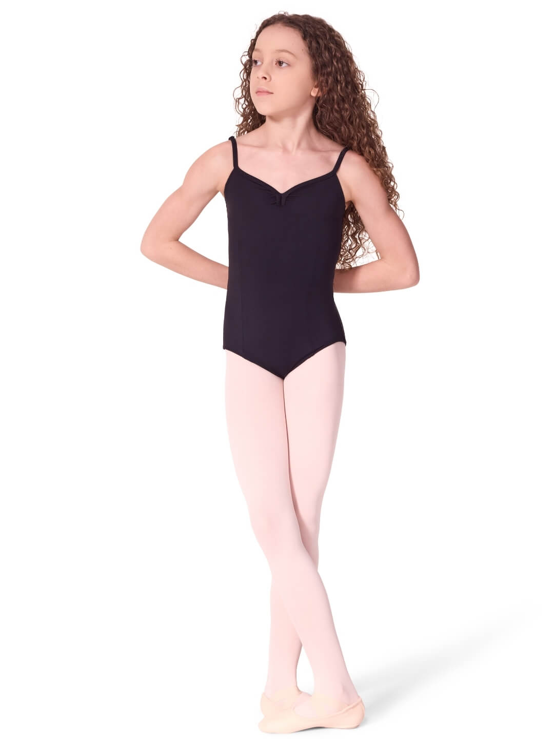 【sui 】V BALLET CAM V-Neck Cami Leotard with Criss-Cross Lower Back | Capezio®