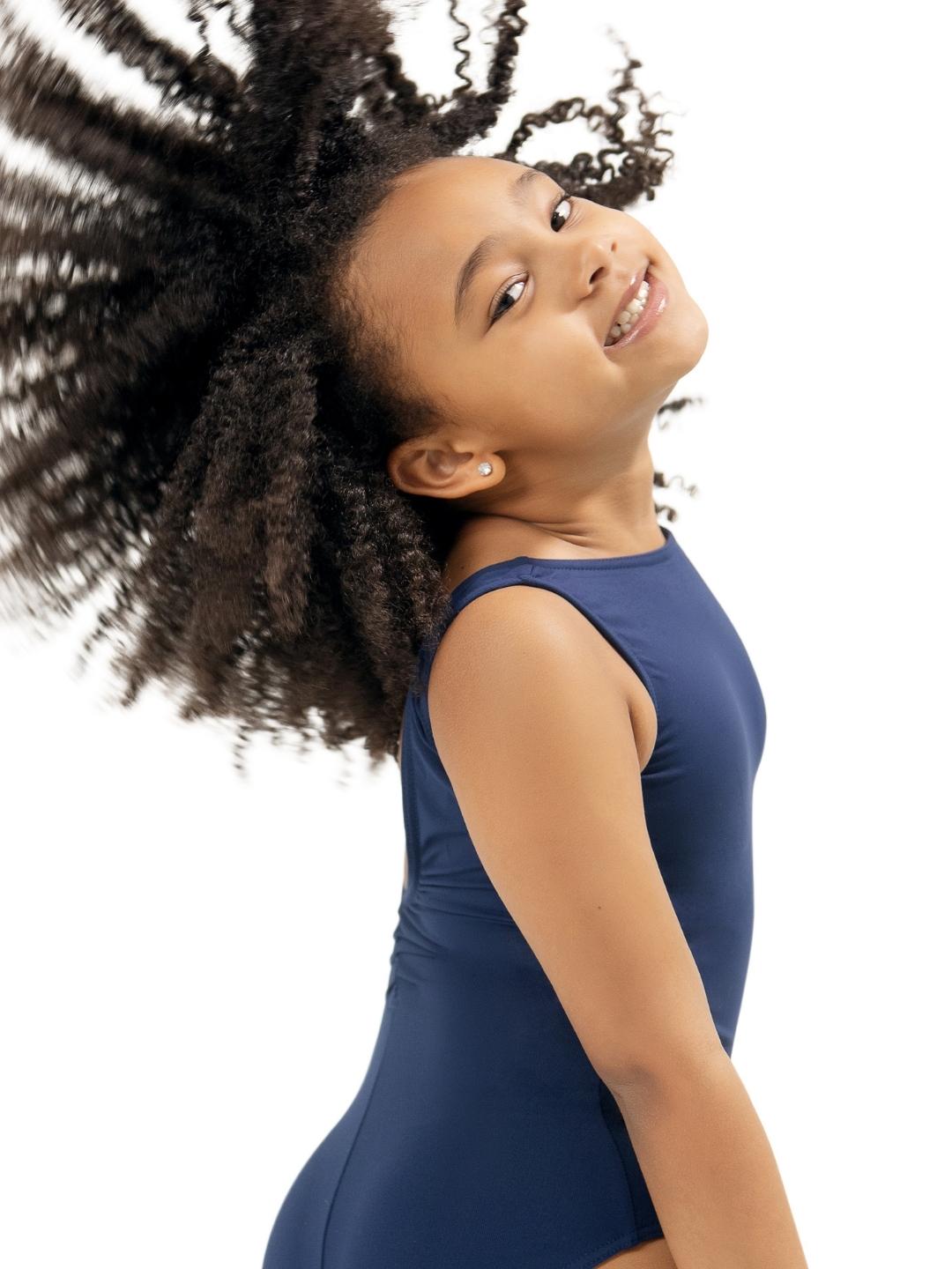 Studio Collection Low V Back w/ Pinch Tank Leotard - Girls