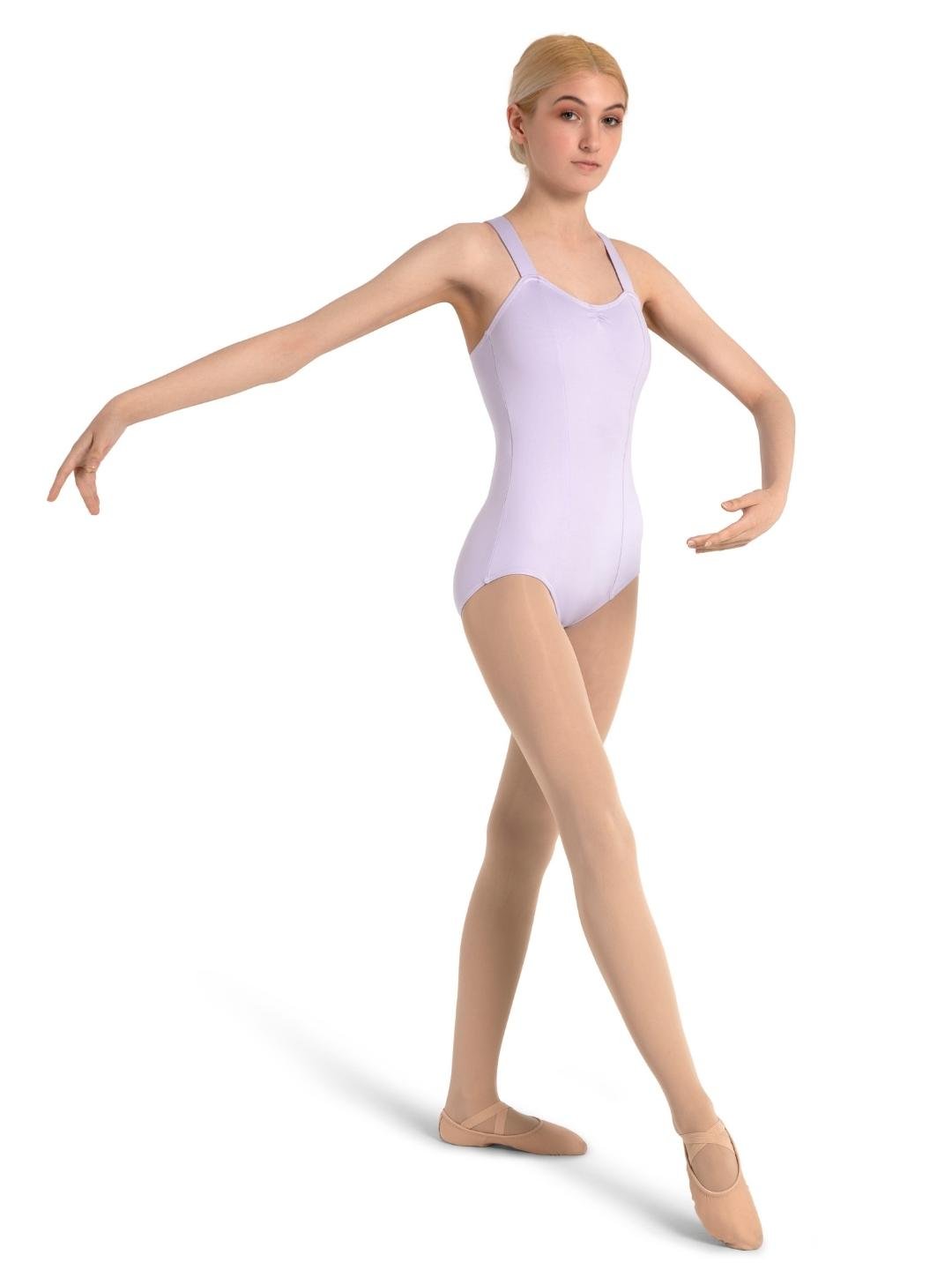 V-Neck Cami Leotard with Criss-Cross Lower Back | Capezio®