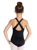 Studio Collection X Back Halter Leotard - Girls