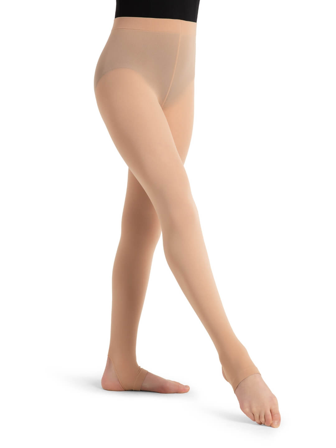 Capezio caramel stirrup tights deals