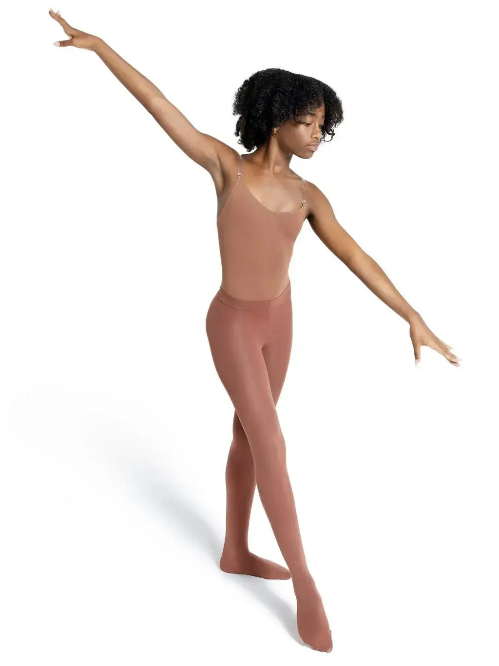 Capezio black footless tights top
