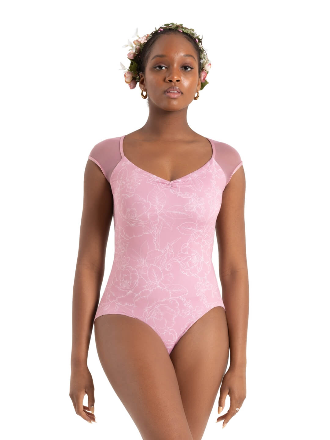 Capezio Wildflower Daisy Cap Sleeve Leotard Capezio
