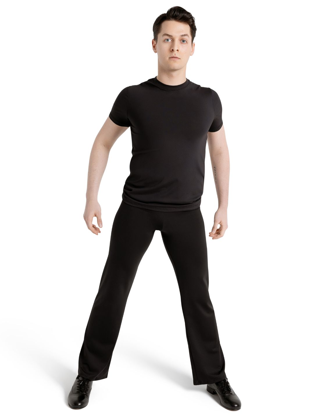 Men's Classic Pleat Black Dance Pants – DanceSport Studio Shop